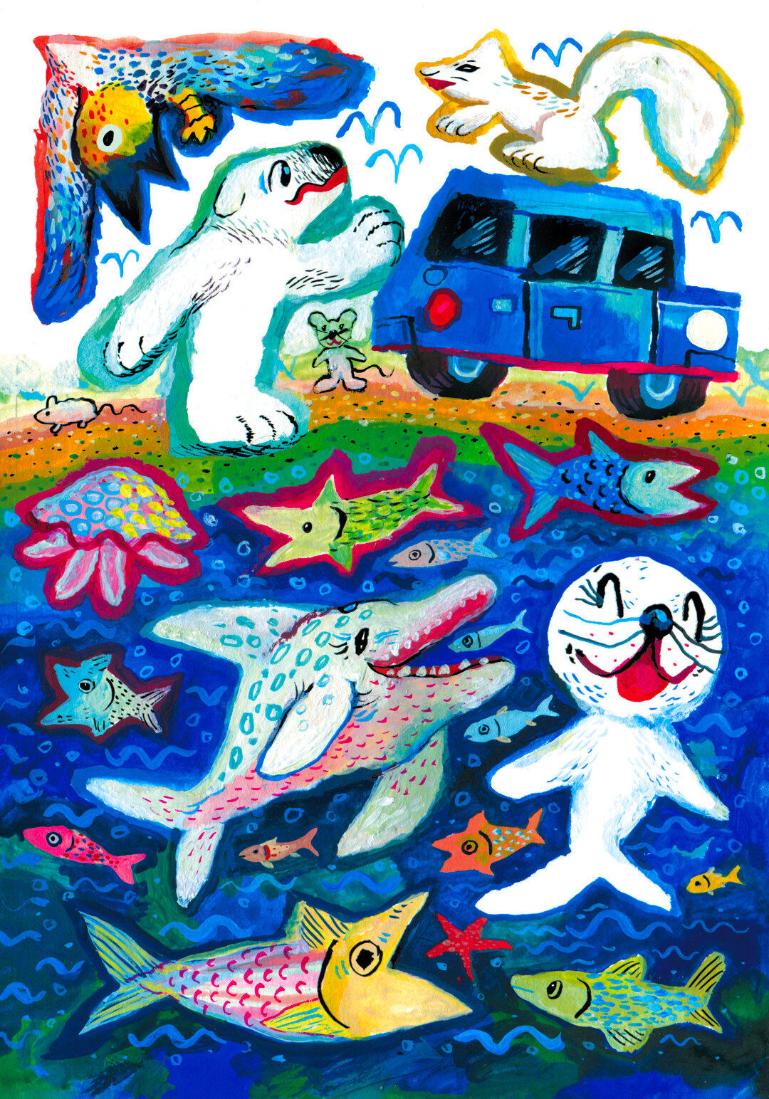 Ala Flora / 2019 / Into the White sticker sheet