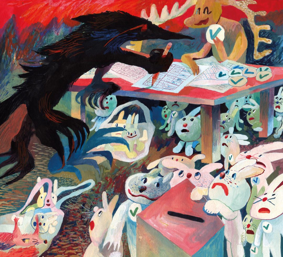 Ala Flora / 2020 / Zawiesina / graduation project / gouache book illustration / referendum